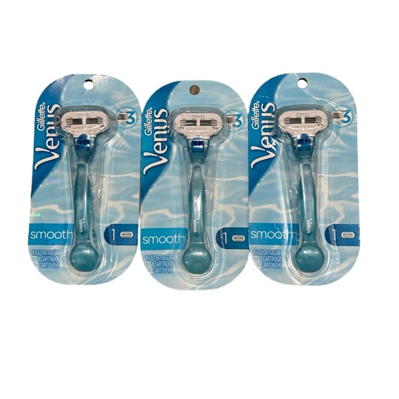 3 Packages Gillette Venus 3 Razor 3 Cartridges Procter & Gamble P&G Smooth Shave - Picture 3 of 6